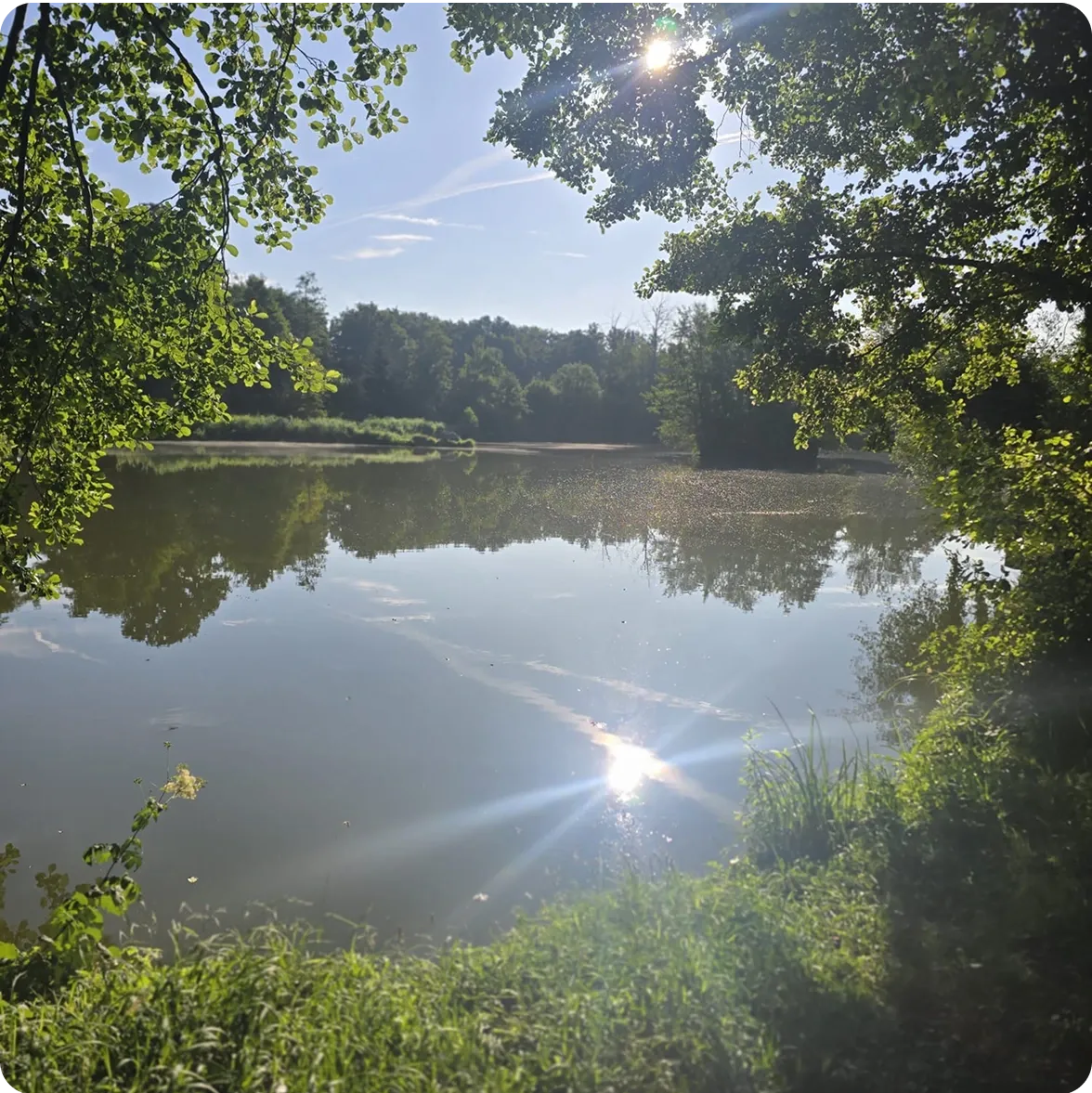 Poste de pêche d'un des étangs de Saint-André